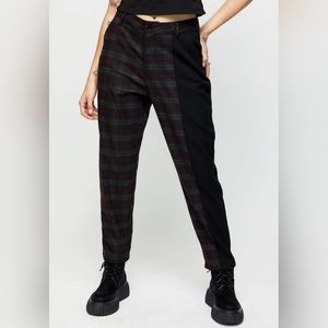 Disturbia dropout plaid pants size 10